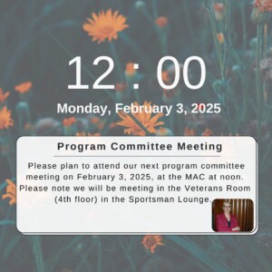 Program committee mtg 2-3-25