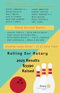 thanks to our rolling for rotary sponsors