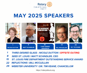 May 2025 Speakers at St. Louis Rotary